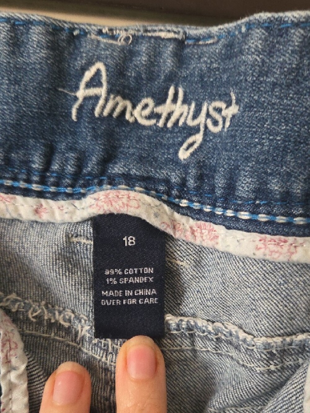 Amethyst Distressed Bootcut Jeans - Picture 2 of 3